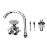 Foot Pedal Faucet Hands Free Foot Valve Flexible Hose Touchless Floor Mount Foot Control Faucet for V1294-YM0706-3112230046711