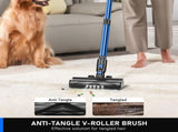 Cordless Vacuum Cleaner, 55Kpa/8 in 1 Powerful Suction Lightweight Vacuum Cleaner for Home, LED V1313-AU-A27D