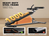 Sit Up Bench, Decline Ab Bench with Reverse Crunch Handle, with 4 Adjustable Height Settings, Heavy V952-YWZBDK000000MLS8E001V0