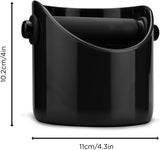 Grindenstin Sturdy, Compact, Modern Space-Saving Espresso Coffee Grind Knock Box - Black V1258-DP02-C-661