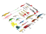 24 Days Xmas Countdown Fishing Lure Tackle Kit Fishing Advent Calendar Bait Box Set Xmas Gifts V1294-YM0901-3115240121011