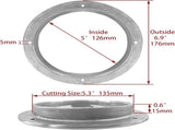 5 inch Hatch 316 Stainless Steel Round Non Slip Inspection Deck Plate with Detachable Cover for V1259-DP01-A-1358