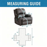 Electric Recliner Sofa Cover - Coffee Brown V1221-XM-SFD-008