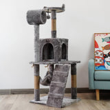 Furtastic 135cm Cat Tree Scratching Post - Silver Grey CAT-EJT-363-SGY