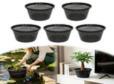 5 Pcs Aquatic Baskets,Heavy Duty Mesh Pond Container for Water Garden Aquarium,8.54in Round Net Pot V1369-AZ3-W-14732