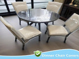 Plastic Chair Covers,Tutuviw 2Pcs Clear Dining Room Chairs Cover,Waterproof Stool Protectors from V1189-WXFWAL-20260319-00504