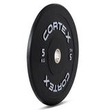 CORTEX Black Series V3 Rubber Olympic Bumper Plate 50mm 5kg V420-CSWP-OBPV305-2