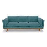 32 Seater Sofa Teal Fabric Lounge Set for Living Room Couch with Wooden Frame V43-SET-YOK-3+2-TL