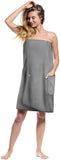Sauna Skirt, Women's Sauna Skirt with Pockets, Long Sauna Towel Women, Sauna Skirt with Buttons V1237-ZY-203-4958