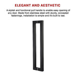 Entrance Door Pull Handle Matte Black 800mm V63-837571