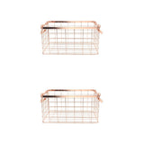 Set of 2 Wire Mesh for Vegetables and Pastry, Portable Iron Handheld Decorative Storage V1370-AZ4-23116