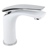 White Paint Washbasin Faucet Hot and Cold Bathroom Hardware Basin Water Tap Standard V1294-YM0901-3112200083111