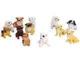 12Pcs Dog Ornaments Waterproof Textured Exquisite Vivid Dog Statues for Garden Lawn Desk Decoration V1294-YM0715-3111210434311