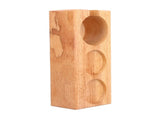 3Slots Wooden Coffee Portafilter Holder Tamper Stand Tamping Base for Home Bar Counter Wood V1294-YM0901-3118210243112