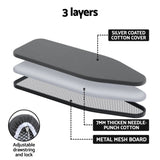 Artiss Ironing Board Foldable Iron Rest Black IRB-STAND-100-BK