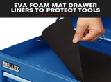 BULLET 9 Drawer Tool Box Chest, Organiser Mechanic Garage Storage Toolbox Set - Blue V219-TOLCHTBU19BA