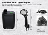 Social Hike Portable Camping Shower Kit - 6000MAh Outdoor Rechargeable Pump LED V238-SUPDZ-41370003538000