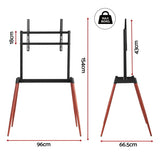 Artiss TV Stand 32-75 inch LED LCD Screen Wooden Floor Easel Height Adjustable TV-MOUN-102-BK-WAL