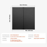 VEVOR Metal Pegboard Panels 812.8 x 406.4 mm 2 Panels Wall Organizer for Home V952-GJGBHSJS3216LHZQHV0