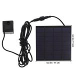 Solar Panel Water Pump Black Hard Plastic Aquarium Fountain No Extra Power V1370-AZ4-15408