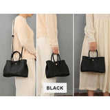 Women's shoulder bag, women's wallet, vintage handbag-Black, Large V1265-264-1M