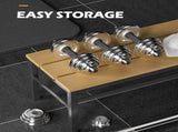 20KG Chrome Dumbbell Set Weight Dumbbells Home Gym Training Fitness BarBell Case V610-GYM-DUM-20KG-SIL