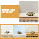 HOOWIFFY Brass Lucky Rat Figurine Traditional Feng Shui Sculpture for Home Decor and Office Display V1189-WXFWAL-20260326-02543