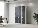 12-Door Locker for Office Gym Shed School Home Storage - 4-Digit Combination Lock V63-839041