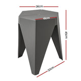 Artiss 4PC Puzzle Stool Bar Stools Stackable Grey AI-PP-STOOL-T-GYX4