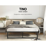 Artiss Bed Frame Queen Size Metal Frame TINO MBED-C-TINO-Q-BK