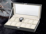 12 Soft Pillow Watch Box Jewelry Display Storage Organizer Box Case Black V1294-YM0722-JY01726-01