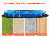 Oval Pool Liner Pad, 18 x 33 ft Pool Liner Pad for Above Ground Swimming Pools, Extra-Thick Pool V952-DSYYCDDOVAL1YFH9K001V0