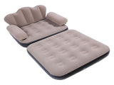 Inflatable Sofa Bed Portable Foldable Thickened Flocked PVC Blow Up Couch Mattress for Home Travel V1294-YM0901-3116240012211