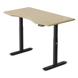 LSG Pacer M5 with Dual Motor Automatic Standing Desk 180cm in Oak/Black and Cable Management V420-LGTM-PACERM5-D