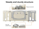 Keezi Baby Playpen 20 Panels Foldable Toddler Fence Safety Play Activity Centre BP-B-20211-20P-GR