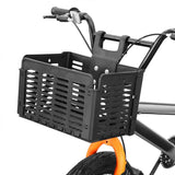 Basket Folding Bike Basket Detachable Plastic Bike Handlebar Front Basket Rear Rack Hanging Basket V1369-AZ3-W-15877