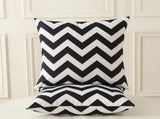 18" x 18" Throw with Inserts, Pack of 2 Outdoor Waterproof Striped Pillow, Square Decorative V1258-DP02-C-3209