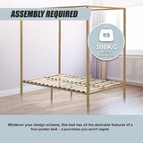 4 Four Poster Queen Bed Frame V63-819533