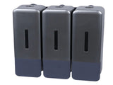 Shower Soap Dispenser 250ml 3 Chamber Leakproof Wall Mount Manual Shampoo and Conditioner Dispenser V1294-YM0901-3112250030412