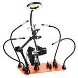 VEVOR Magnetic Helping Hands Soldering Station Vice Magnifying Lamp 4 PCB Holder V952-FZSHJZ4GFZS4A02P8001V9