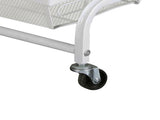 Levede 3 Tier Kitchen Trolley Cart Swivel White Colour KT0200-WH