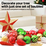 Jingle Jollys 155pcs Christmas Tree Decorations Set Baubles Ornaments Party XMAS-MIX-155PCS-ORNAMENTS