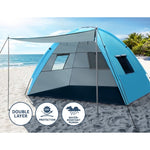 Weisshorn Camping Tent Beach Portable Hiking Sun Shade Shelter Fishing 4 Person TENT-C-BEA-4P