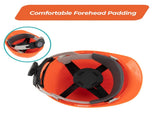 Chainsaw Brushcutter Hard Hat Safety Helmet Face Shield With Visor & Ear Muffs For Landscaping V985-BRUSHCUTTERHARDHAT
