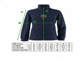 Womens Polar Fleece Full Zip Jumper Jacket Winter Warm in Navy Blue V563-PFFZW49-10