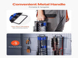 Portable Socket Organizer Tray, 2PCS Metric & SAE Socket Organizer Set Hold up to 160 Sockets, 1/4", V952-TTJBXSHL2JTG18ONMV0