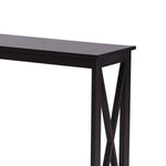 Sarantino Isla X-Frame Console Table - Black TBL-008-3JJ-BL