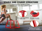 Plyometric Jump Box, 18 Inch Plyo Box, Steel Plyometric Platform and Jumping Agility Box, Anti-Slip V952-TXTD18YCGTHSGS4ASV0
