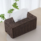 2PCS Tissue Box Cover Rectangle Tissue Box Rattan Tissue Box Holder,Wicker Decorative Tissue Holder V1366-AZ2-W-08682
