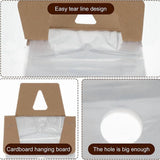 500 Pack Door Hanger Bags 6inch X 12inch, Clear Door Hanger Bags Protects Flyers, Brochures, V1370-AZ4-07507